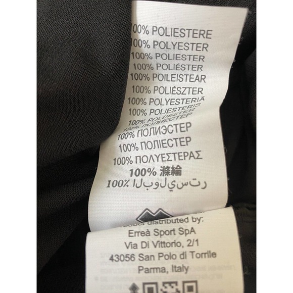 NWT ERREA Women Ramos Maglia T Shirt Crew Neck Short Sleeve Black Jersey… - Picture 8 of 8